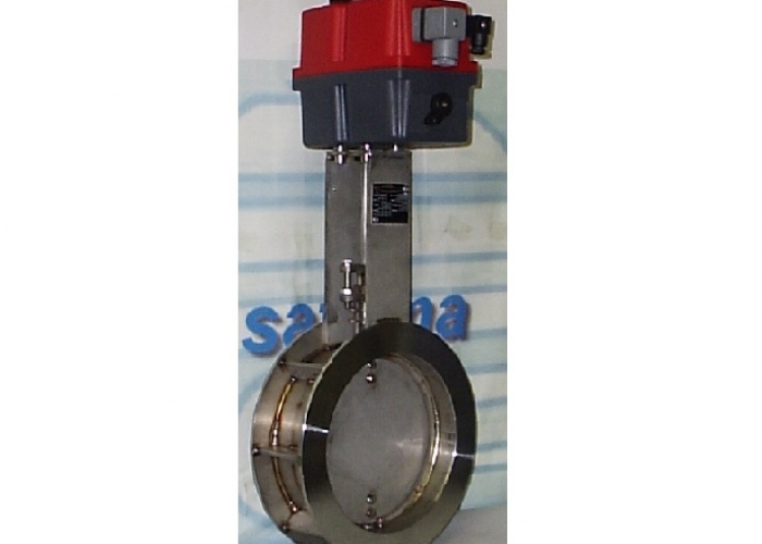 Butterfly Damper Valve for flue gas up to 1000 °C