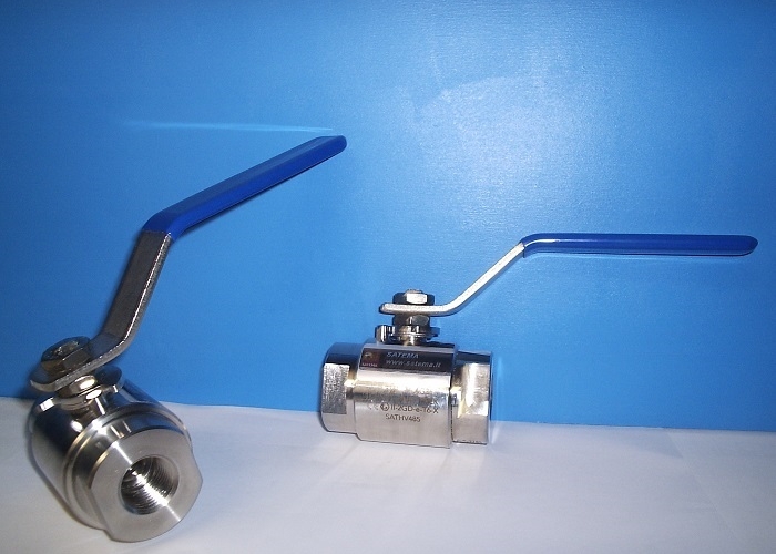 2-way Stainless Steel Ball Valves, 1-Piece
