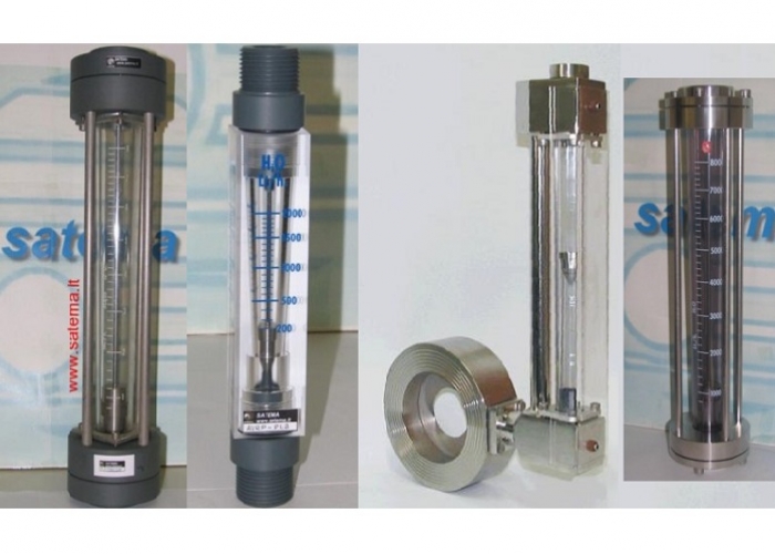 Variable area flowmeter for liquids